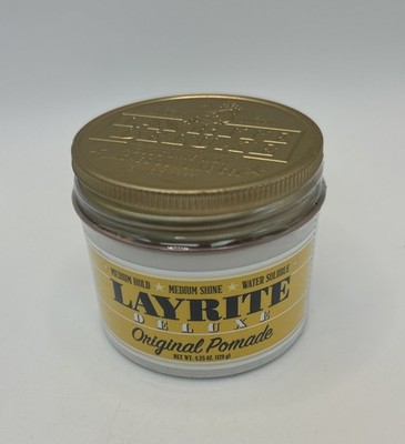 Layrite Deluxe Original Pomade 4.25oz/120g Medium Hold & Shine, Water Soluble