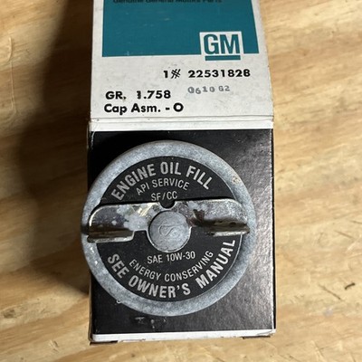1980-85 NOS Chevy Buick Pontiac NOS OIL FILLER CAP GM 22531828