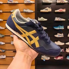 Onitsuka Tiger SERRANO 1183B400-200 Deep Blue/Gold Unisex Sneakers Casual Shoes