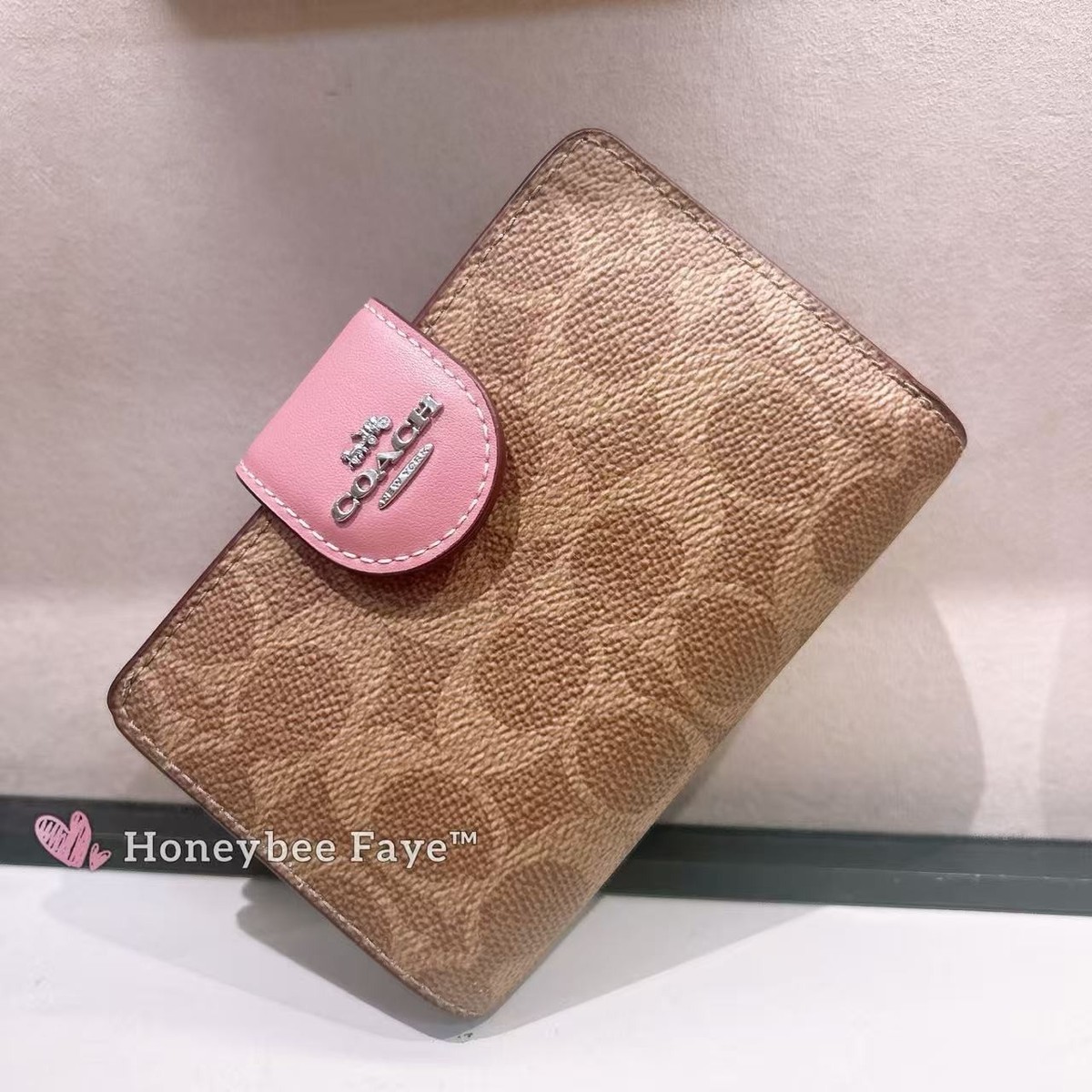 NWT Coach Medium Corner Zip Wallet In Signature Canvas CW786 | eBay