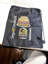VINTAGE Sega Dreamcast Draw string bag 1999 promo Mortal Combat Ready 2 Rumble