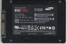 Samsung 850 PRO 512GB 2.5" SATA III Internal SSD MZ-7KE512 - 99% Health Tested