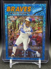 Ozzie Albies 2026 Topps Heritage Chrome Light Blue Sparkle #264 - Braves
