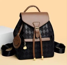 Womens Soft PU Leather Backpack Purse Large Capacity Travel School Shoulder Bag