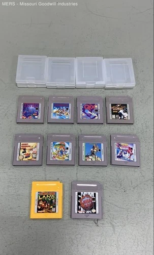 Lot Of 10 Nintendo GameBoy Cartridges