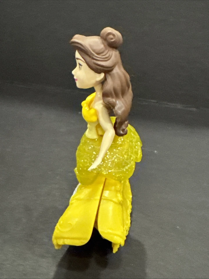 Disney Princesa Bella Bestia Bella MagiClip Clip Mágico Polly Pocket muñeca figura Foto 3 de 4