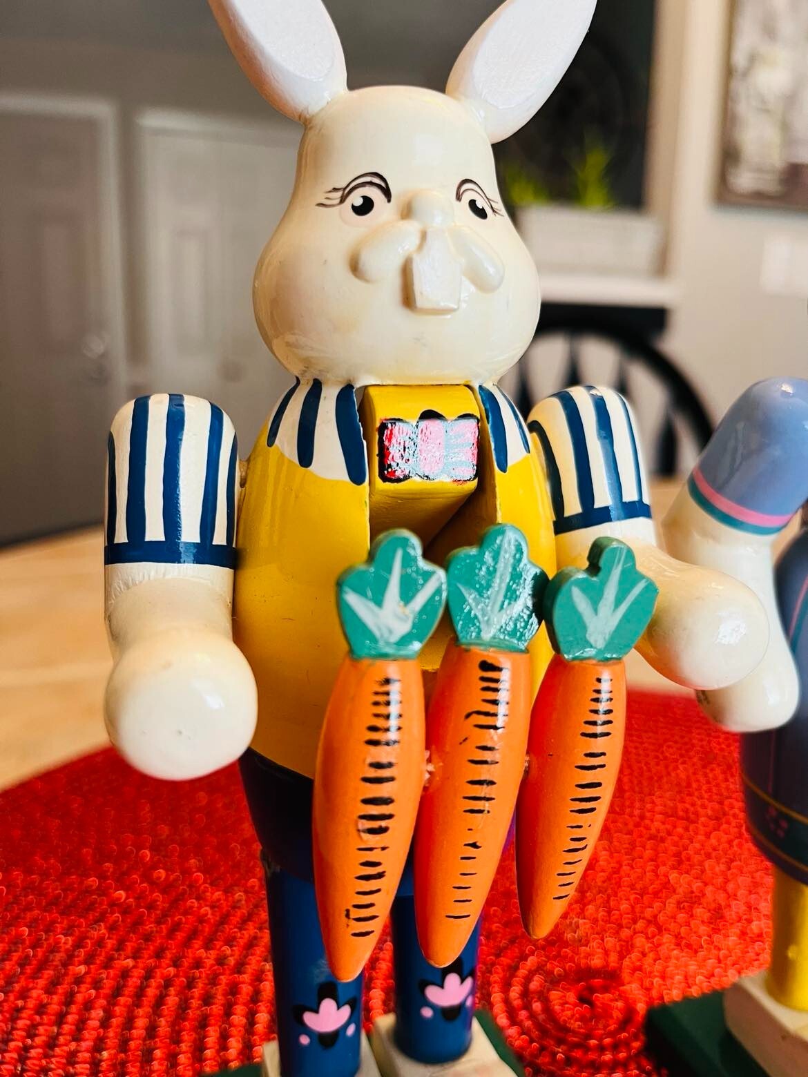 Vintage Nutcracker Male and Female Bunnies measuring 8.25" tall eBay