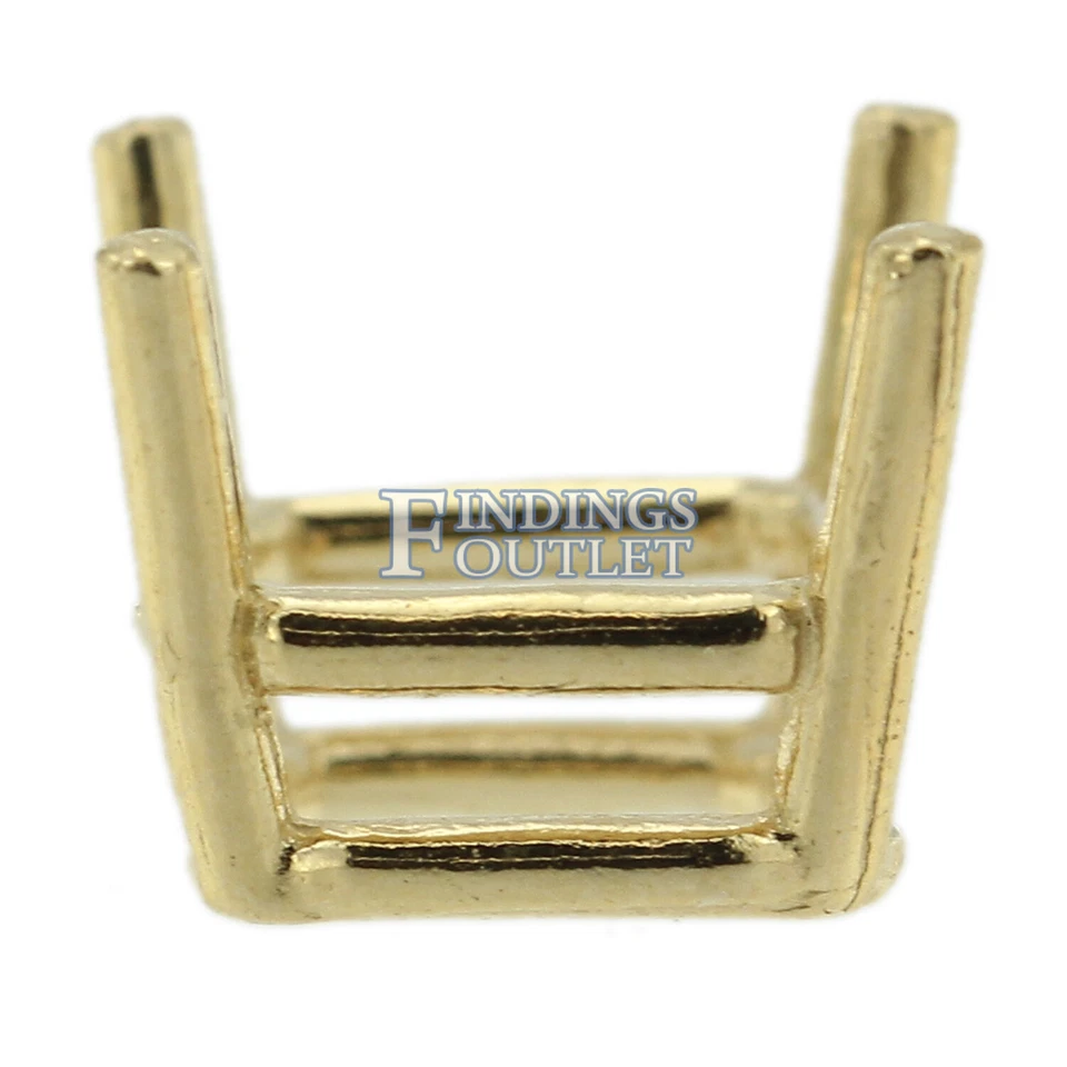 Cesta de alambre princesa oro amarillo 14K montaje 4 puntas 0,12 quilates - 5,75 quilates Foto 4 de 4