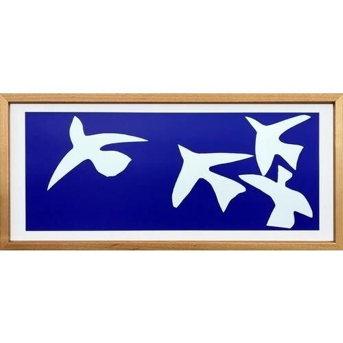 Henri Matisse Les oiseaux 1947 Silkscreen The Bird Blue