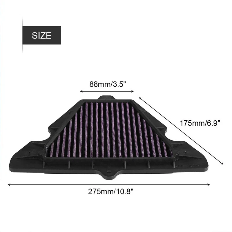 Filtro de admisión filtro de aire apto para Kawasaki Z1000 Versys 1000 11-16 motocicleta Foto 3 de 4