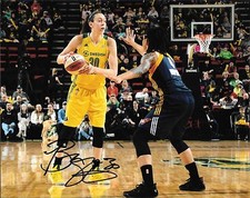 UCONN LADY HUSKIES BREANNA STEWART HAND SIGNED SEATTLE STORM 8X10 PHOTO W/COA