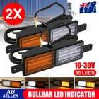 2X 30LED Sealed Bullbar Lights Front Indicator Park Bull Bar Drl Light Car Lamp