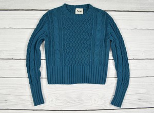 teal knitted jumper