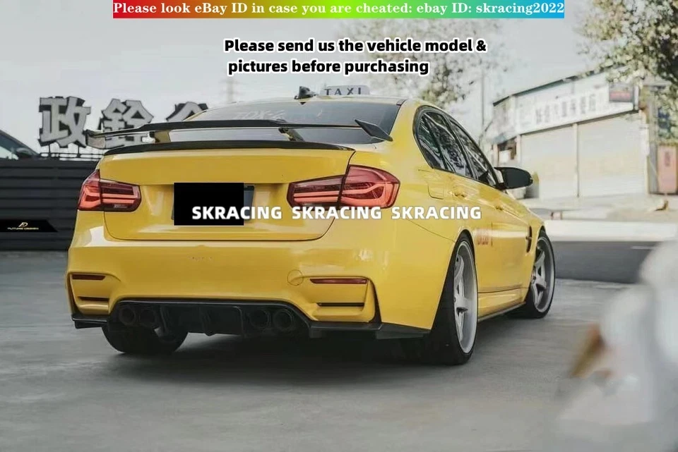 Alerón trasero de fibra de carbono real para BMW F22 F80 F82 M2 M3 M4 estilo GT Foto 4 de 4