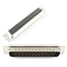 2Pcs HD D-SUB 62 Pin Male Solder Type Adapter Connector Converter 3 Row DB62 62P