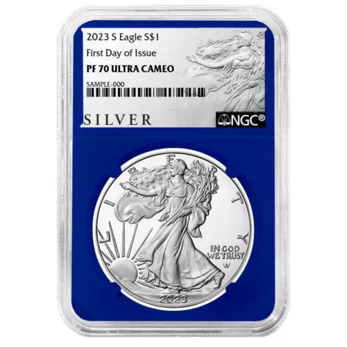 2023-S $1 1-oz Proof American Silver Eagle NGC PF70UC FDI ALS Label w/ Blue Core
