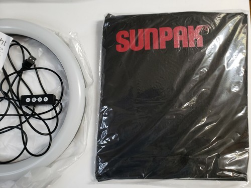 12" Bicolor LED Ring Light Kit [VL-LED-162-12RL] OPEN BOX Sunpak - Picture 6 of 6