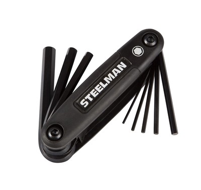 Portable Folding Hex Key Wrench Metric Multi-Tool, Set Includes 1.5, 2, 2.5, ...