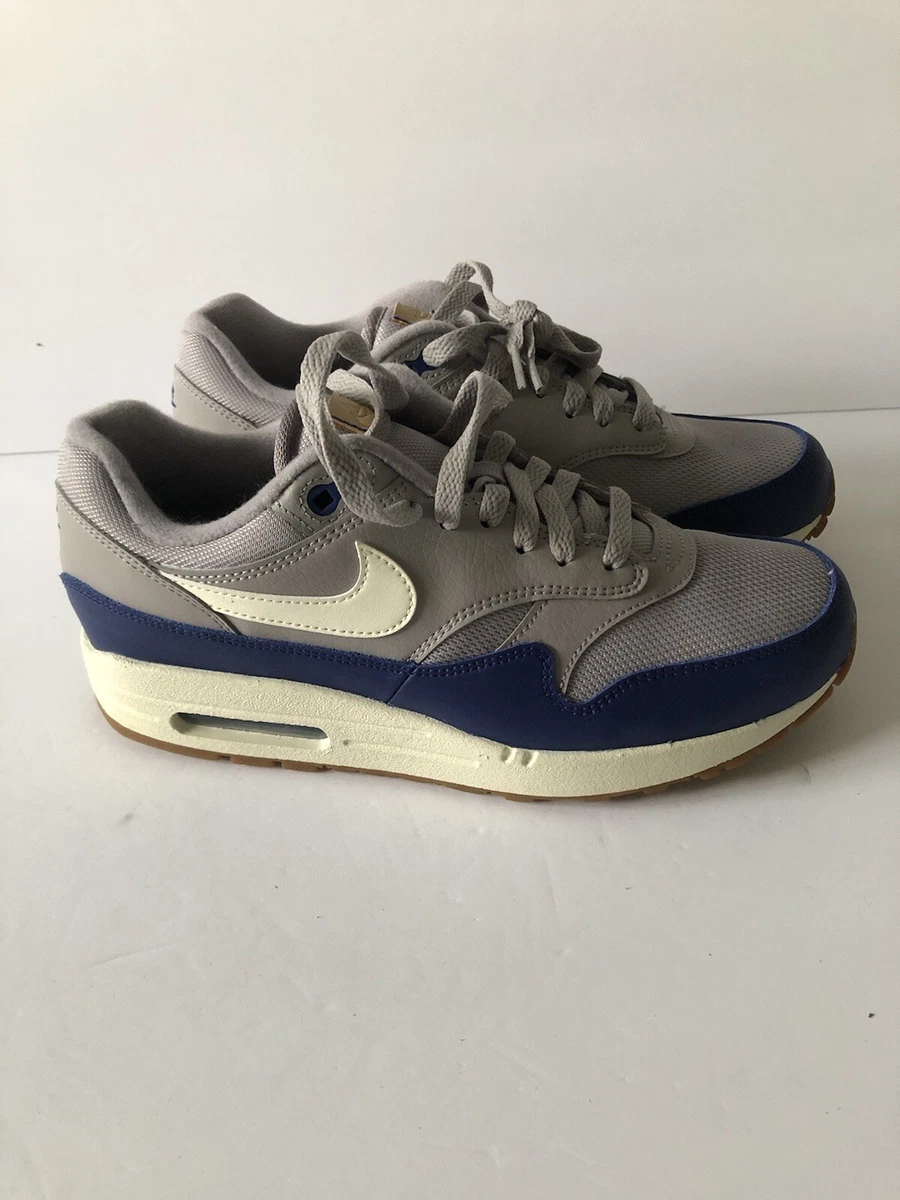 Opsommen Hervat neef Nike Air Max 1 Royal Blue 2018 One Gray White AH8145 008 Men's Size 7.5 |  eBay