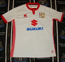 Milton Keynes MK Dons Home Football Shirt Jersey Errea 2017 2018 Size XL