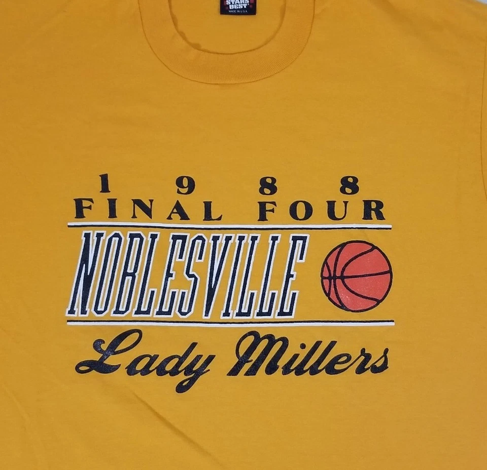 Camisa De Colección NOBLESVILLE HIGH SCHOOL (Indiana) Lady Millers 1988 Final Four XL Foto 4 de 4