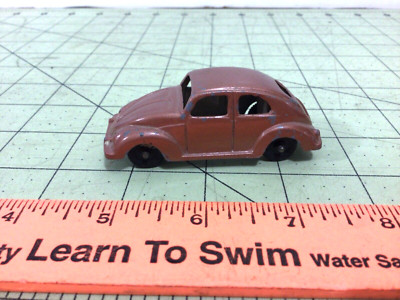 Vintage metal Tootsietoy bronze VW Volkswagen Bug, Beetle, Free Shipping!