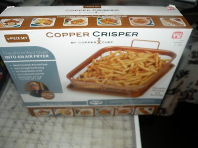 COPPER CRISPER BY COPPER CHEF - Turn Your Oven Into An Air Fryer  NIB