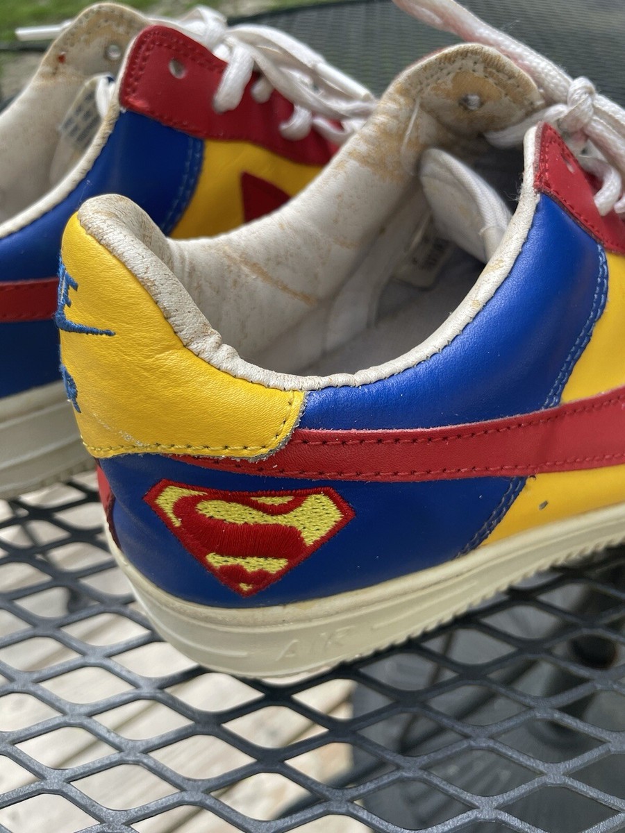 Nike Air Force 1 SUPERMAN edition- US MEN 9 *rough Condition | eBay 
