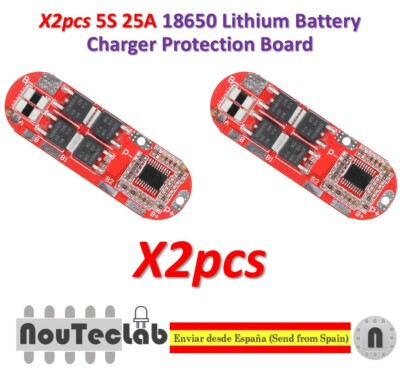 2pcs 5S 25A 21V Li-ion Lithium 18650 Charging BMS PCM Battery Protection Board