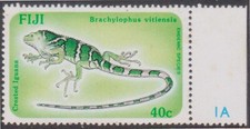 (F264-98) 1986 Fiji 40c reptiles & amphibians stamp (IA on salvage)(CW)