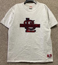 Vtg 90s Nutmeg MLB Mens XL St Louis Cardinals Single Stitch Short Sleeve T-Shirt
