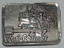 Barber-Greene Vari-former Belt Buckle Silvertone Serial Number Limited Edition