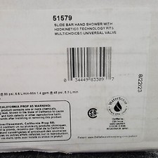 Delta 1.75 GPM Single Function Hand Shower Package Chrome 51579