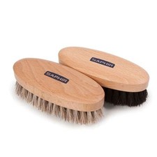 Saphir Beaute du Cuir Oval Horsehair Polishing & Buffing Shoe Brush