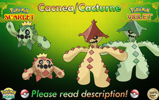 🍊Shiny/Non-shiny Cacnea/Cacturne 6IV🍇Pokémon Scarlet/Violet (💯Legal)