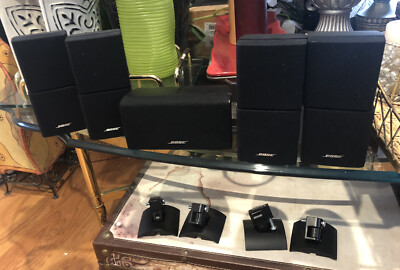 5 Used Bose Dual Cubes Incl Horizontal Lifestyle Speakers Series