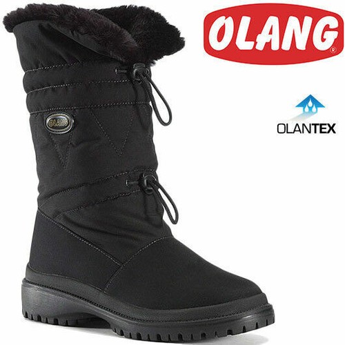 SCARPE STIVALI STIVALE DOPOSCI SCI DONNA OLANG GENNY TEX 81 NERO PELLE AI |  eBay