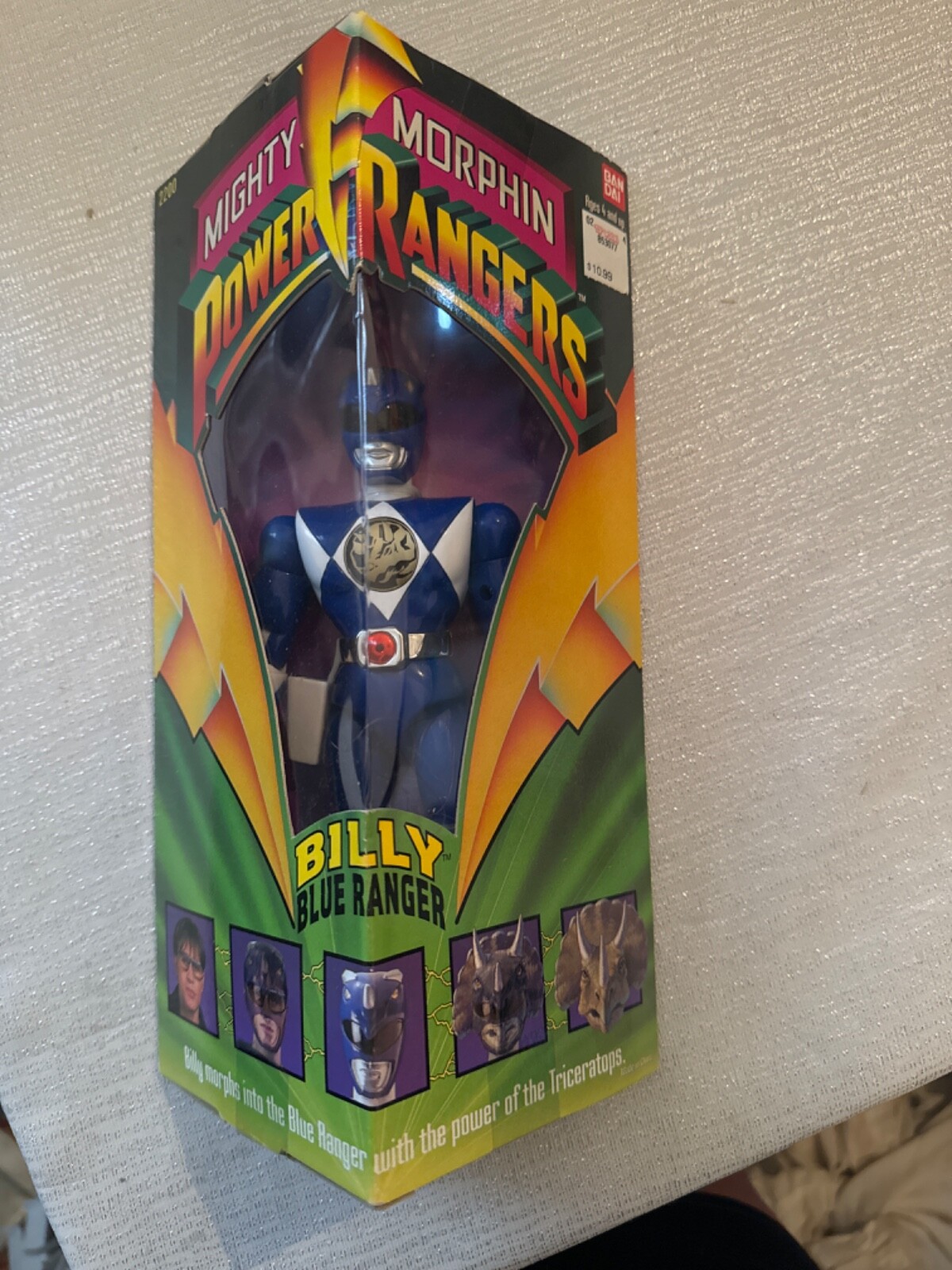 Mighty Morphin Power Rangers Billy Blue Ranger #22001 Vintage 1993 New ...