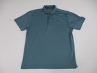 Under Armour Polo Shirt Adult Size Large Teal Green Heat Gear Loose Fit Men