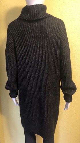 TAHARI NWT Women's Dress Knit Sweater Blue Long Sleeve Turtle neck size L - Picture 2 of 23