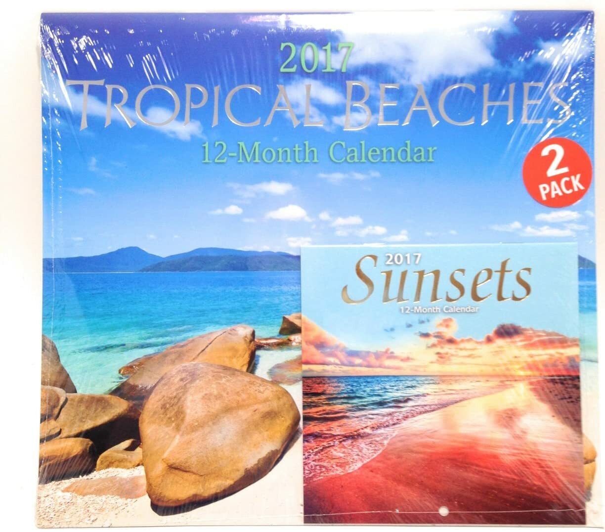 17 Calendar 12 X 12 Beaches With Sunsets Mini Calendar Ebay