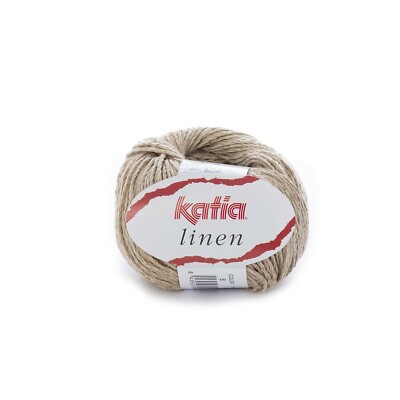 Katia Leinengarn - Camel (8) - Baumwolle 53%/Leinen 47% - 50g (1oz 3/4) - NEU