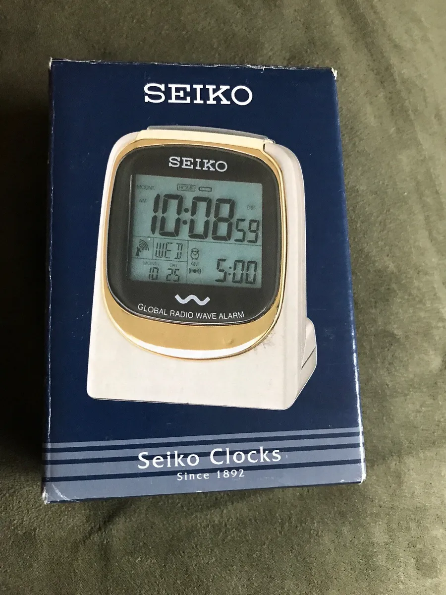 SEIKO Alarm Clock GLOBAL RADIO WAVE ALARM