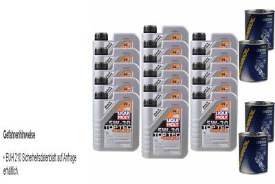16L Motoröl Liqui Moly Top Tec 4200 5W-30 4x MANNOL Motor Flush ADDITIV