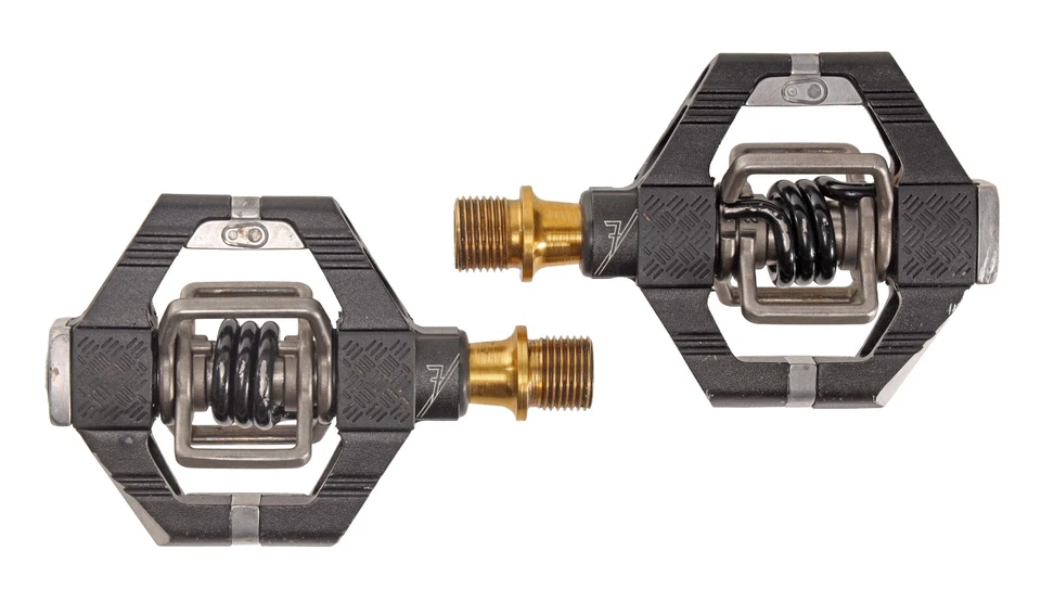 Pedales MTB crankbrothers Candy 7 Titanio Sin Clip NEGRO 9/16" 2 Pernos Grava CX Foto 3 de 4