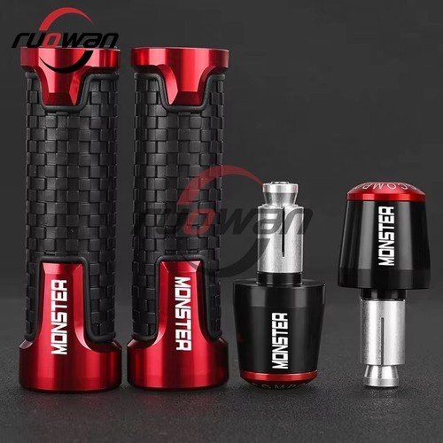 For DUCATI MONSTER 696 796 797 821 937 950 22mm Handlebar Handles Grip Ends Plug - Picture 8 of 12