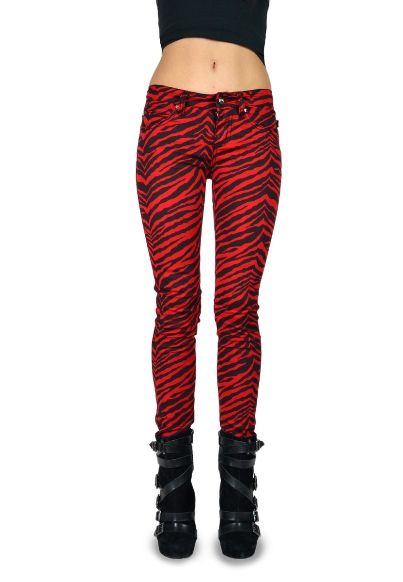 パンツ THE RED THREAD S print denim 1 toys THE RED THREAD S print denim 1 toys レディース
