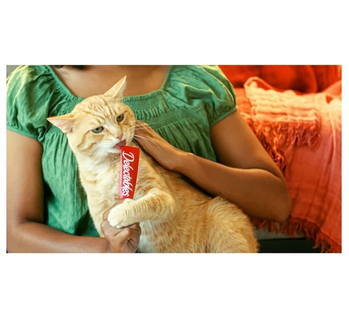 Delectables Hartz 72 quilates exprimibles interactivos lamibles sabor a golosina húmeda para gatos Foto 3 de 4