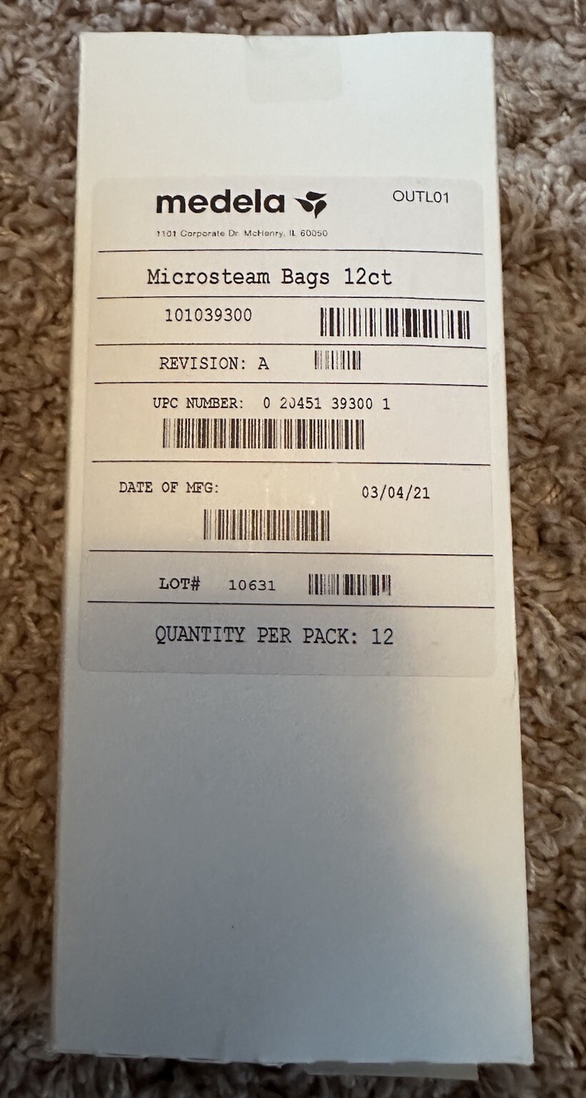 Madela Microsteam Bags 12ct Breastfeeding Pumping Supplies Cleaning