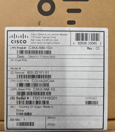 Cisco Catalyst 3K-X 1G 4-Port SFP Netzwerkmodul (C3KX-NM-1G) - Bild 2 von 2
